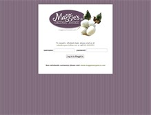 Tablet Screenshot of maggieswholesale.com
